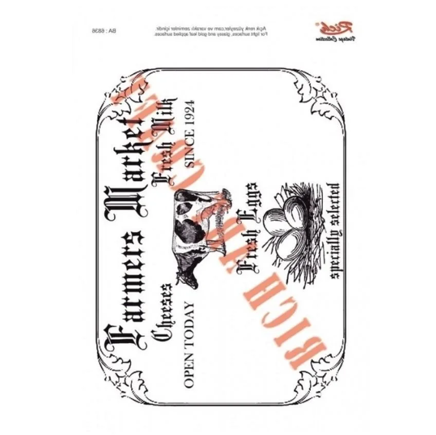 İthalat® Rich 1334 Vintage Kolay Transfer 23x33 cm İthalat® Rich 1334 Vintage Kolay Transfer 23x33 cm
