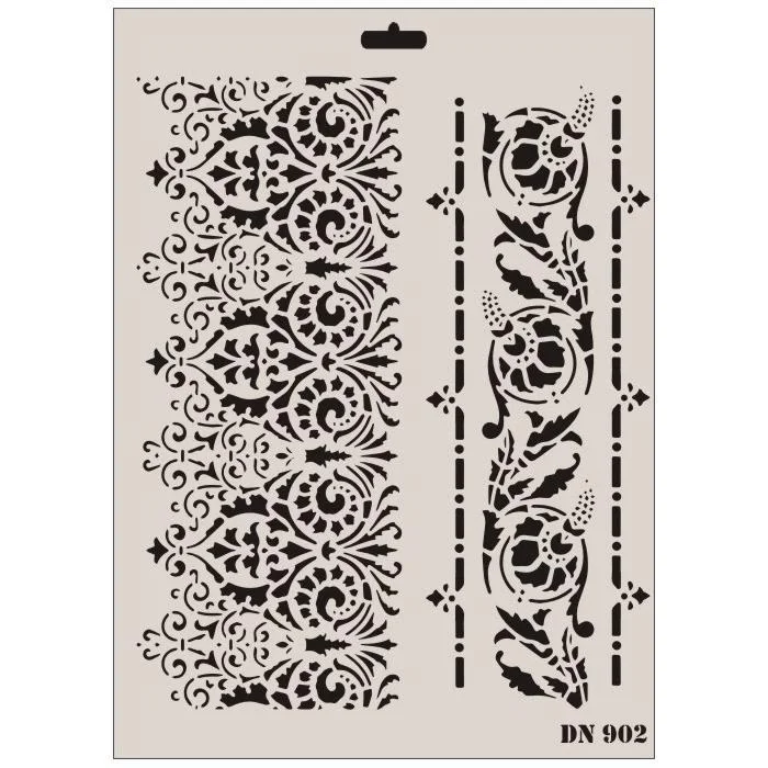 İthalat® Rich Dantel Seri DN-902 Stencil 35x25 cm