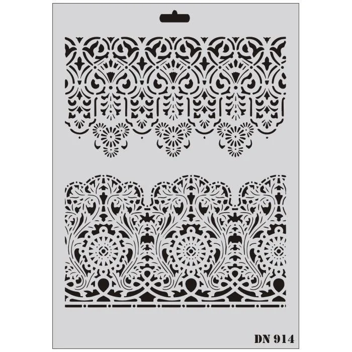 İthalat® Rich Dantel Seri DN-914 Stencil 35x25 cm