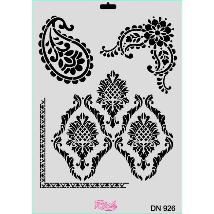  Rich Dantel Seri DN-926 Stencil 35x25 cm