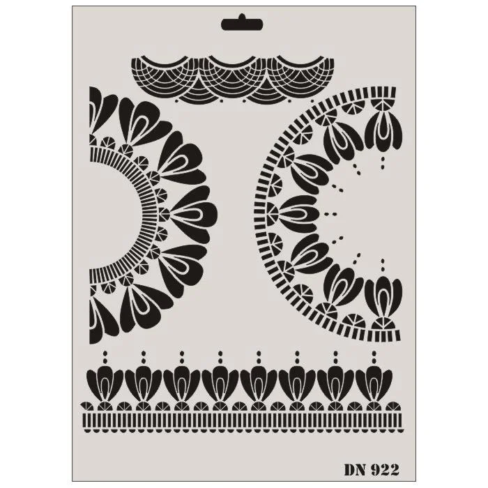 İthalat® Rich Dantel Seri DN-922 Stencil 35x25 cm