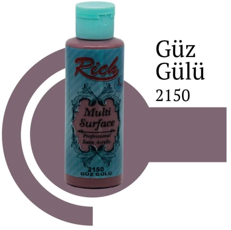 İthalat® Rich Multi Surface 2150 Güz Gülü Akrilik Boya 120 cc