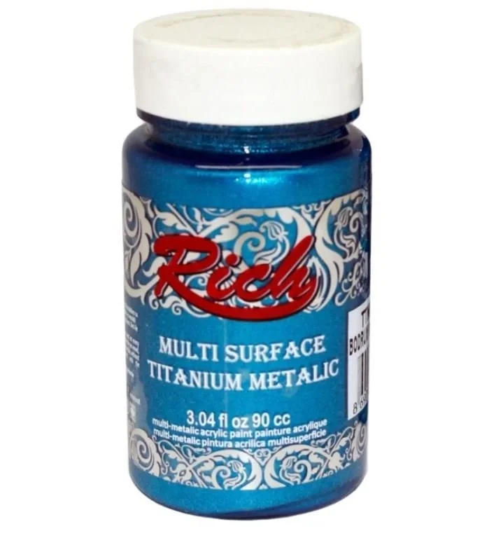 İthalat® Rich Multi Surface Titanium 2566 Bodrum Mavi Metalik 90 cc İthalat® Rich Multi Surface Titanium 2566 Bodrum Mavi Metalik 90 cc