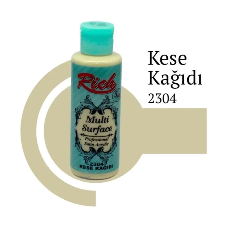 İthalat® Rich Multi Surface 2304 Kese Kağıdı Akrilik Boya 120 cc
