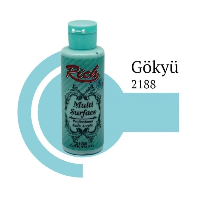 İthalat® Rich Multi Surface 2188 Gökyüzü Akrilik Boya 120 cc İthalat® Rich Multi Surface 2188 Gökyüzü Akrilik Boya 120 cc