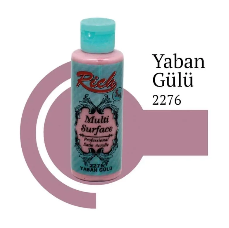 İthalat® Rich Multi Surface 2276 Yaban Gülü Akrilik Boya 120 cc