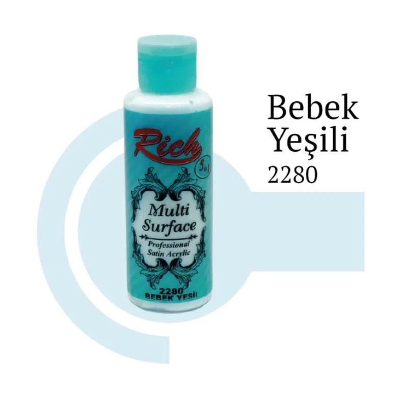 İthalat® Rich Multi Surface 2280 Bebek Yeşili Akrilik Boya 130 cc