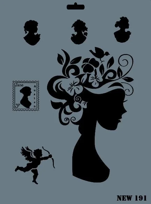 İthalat® Rich New Seri N-191 Stencil 35x25 cm