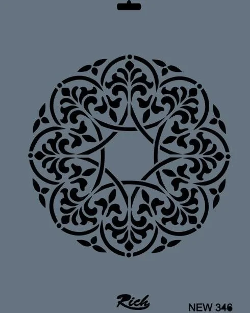 İthalat® Rich New Seri N-346 Stencil 35x25 cm