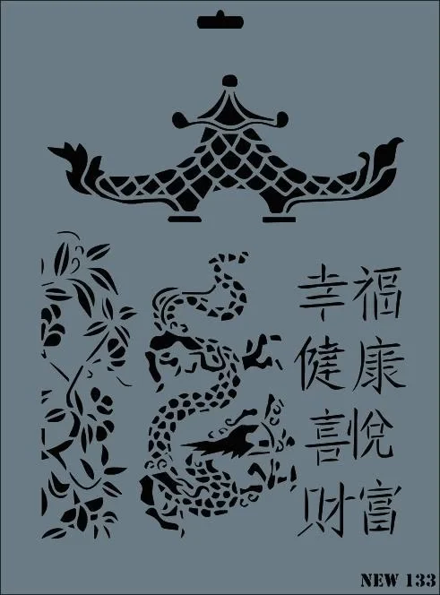  Rich New Seri N-133 Stencil 35x25 cm