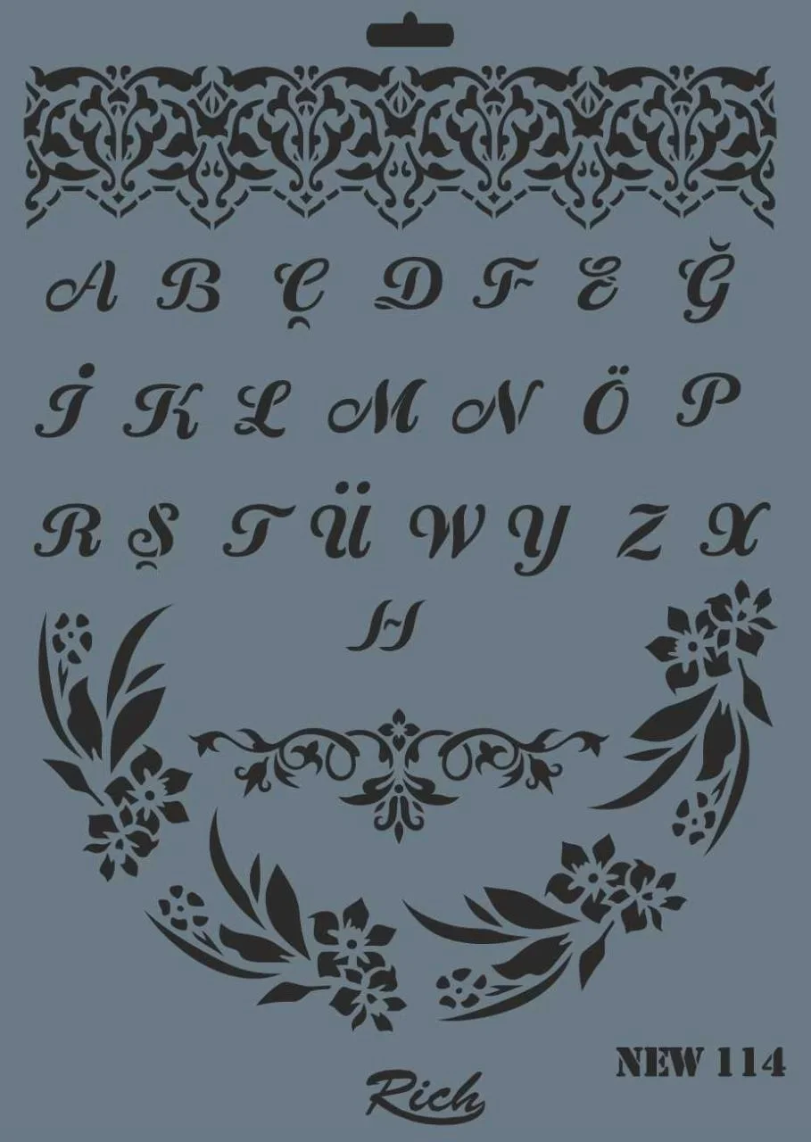 İthalat® Rich New Seri N-114 Stencil 35x25 cm Fiyatı, Yorumları ve Özellikleri