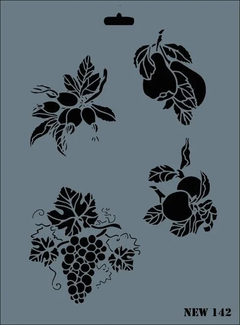 İthalat® Rich New Seri N-142 Stencil 35x25 cm
