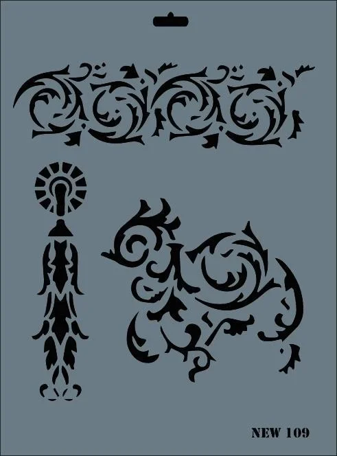 İthalat® Rich New Seri N-109 Stencil 35x25 cm