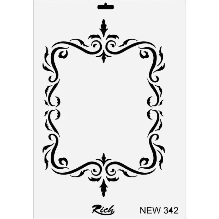 İthalat® Rich New Seri N-342 Stencil 35x25 cm