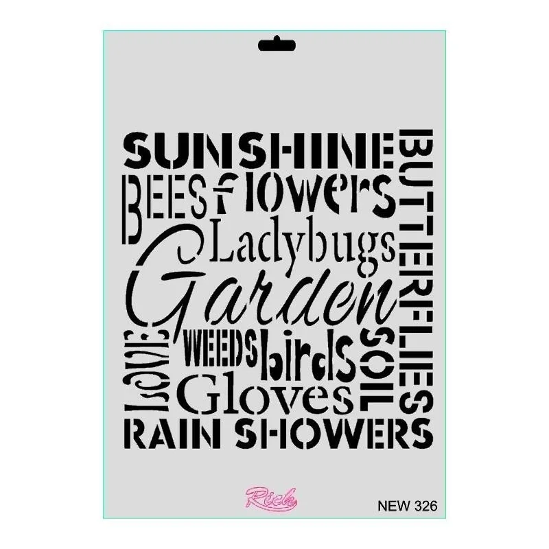 İthalat® Rich New Seri N-326 Stencil 35x25 cm