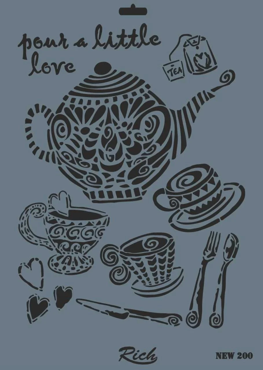  Rich New Seri N-200 Stencil 35x25 cm