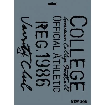 İthalat® Rich New Seri N-208 Stencil 35x25 cm