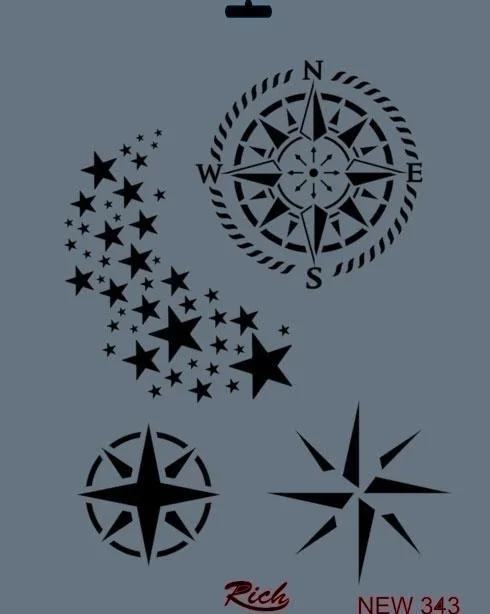 İthalat® Rich New Seri N-343 Stencil 35x25 cm
