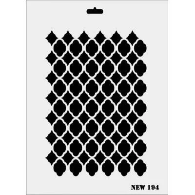 İthalat® Rich New Seri N-194 Stencil 35x25 cm