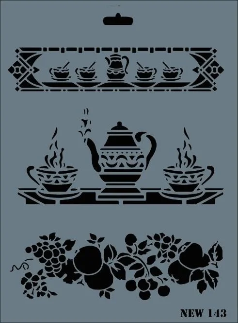 Rich New Seri N-143 Stencil 35x25 cm Rich New Seri N-143 Stencil 35x25 cm