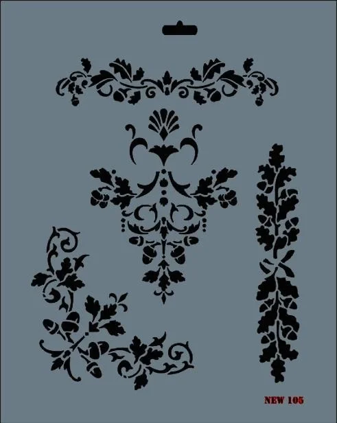 Rich New Seri N-105 Stencil 35x25 cm Rich New Seri N-105 Stencil 35x25 cm