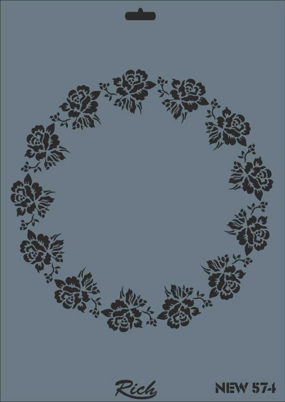 İthalat® Rich New Seri N-574 Stencil 35x25 cm
