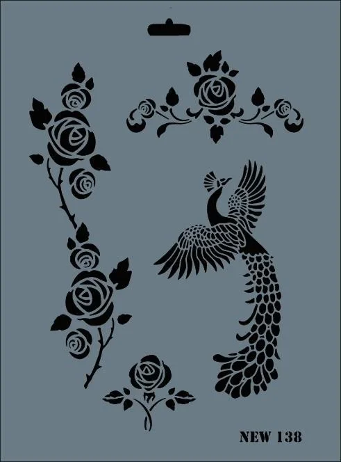 İthalat® Rich New Seri N-138 Stencil 35x25 cm