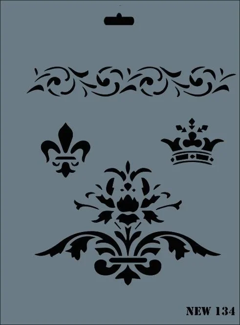 İthalat® Rich New Seri N-134 Stencil 35x25 cm