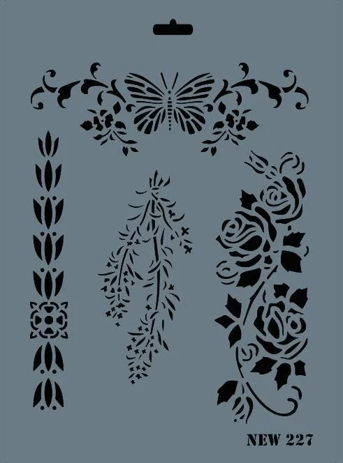 İthalat® Rich New Seri N-227 Stencil 35x25 cm