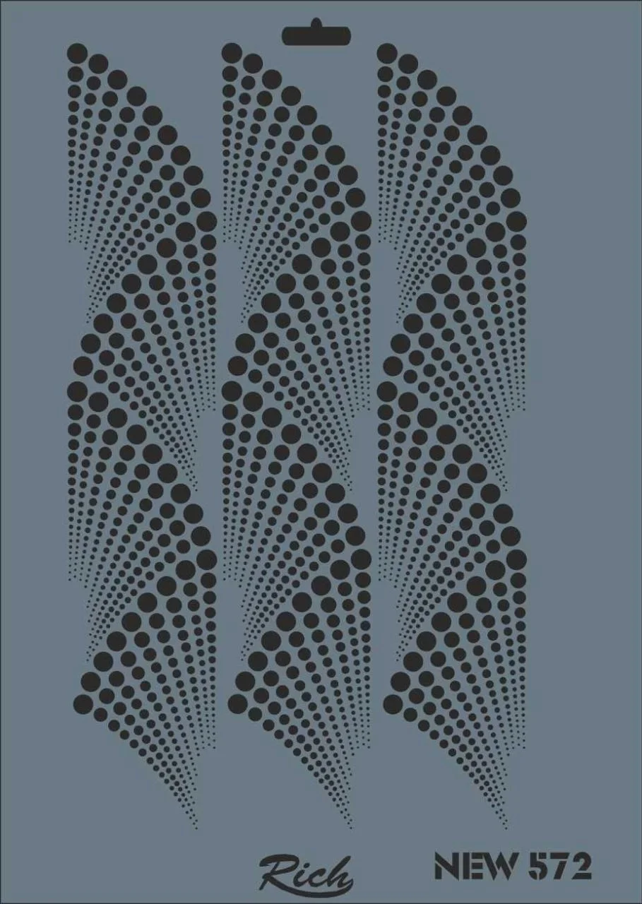 İthalat® Rich New Seri N-572 Stencil 35x25 cm