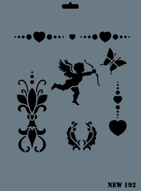İthalat® Rich New Seri N-192 Stencil 35x25 cm