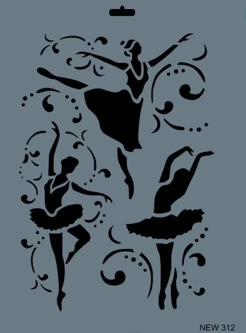 Rich New Seri N-312 Stencil 35x25 cm Rich New Seri N-312 Stencil 35x25 cm