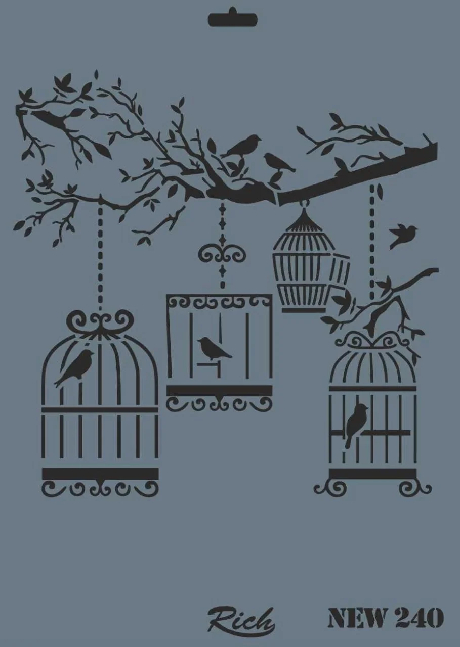 İthalat® Rich New Seri N-240 Stencil 35x25 cm