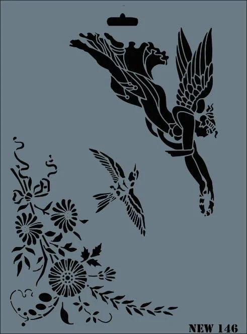İthalat® Rich New Seri N-146 Stencil 35x25 cm