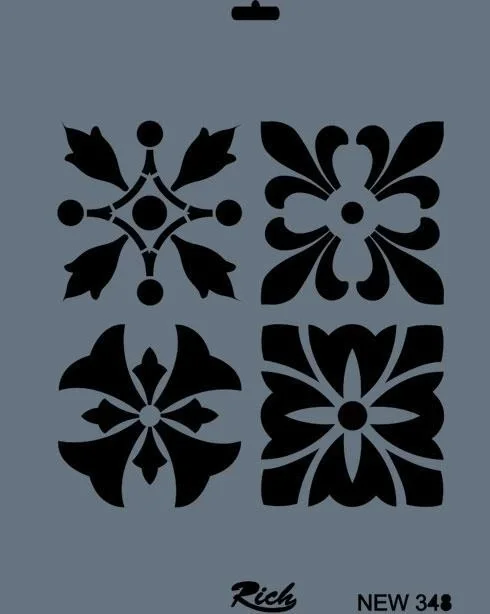 İthalat® Rich New Seri N-348 Stencil 35x25 cm