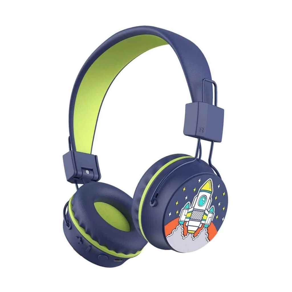İthalat® Roket Desenli Bluetooth Kulak Üstü Kablosuz Kulaklık