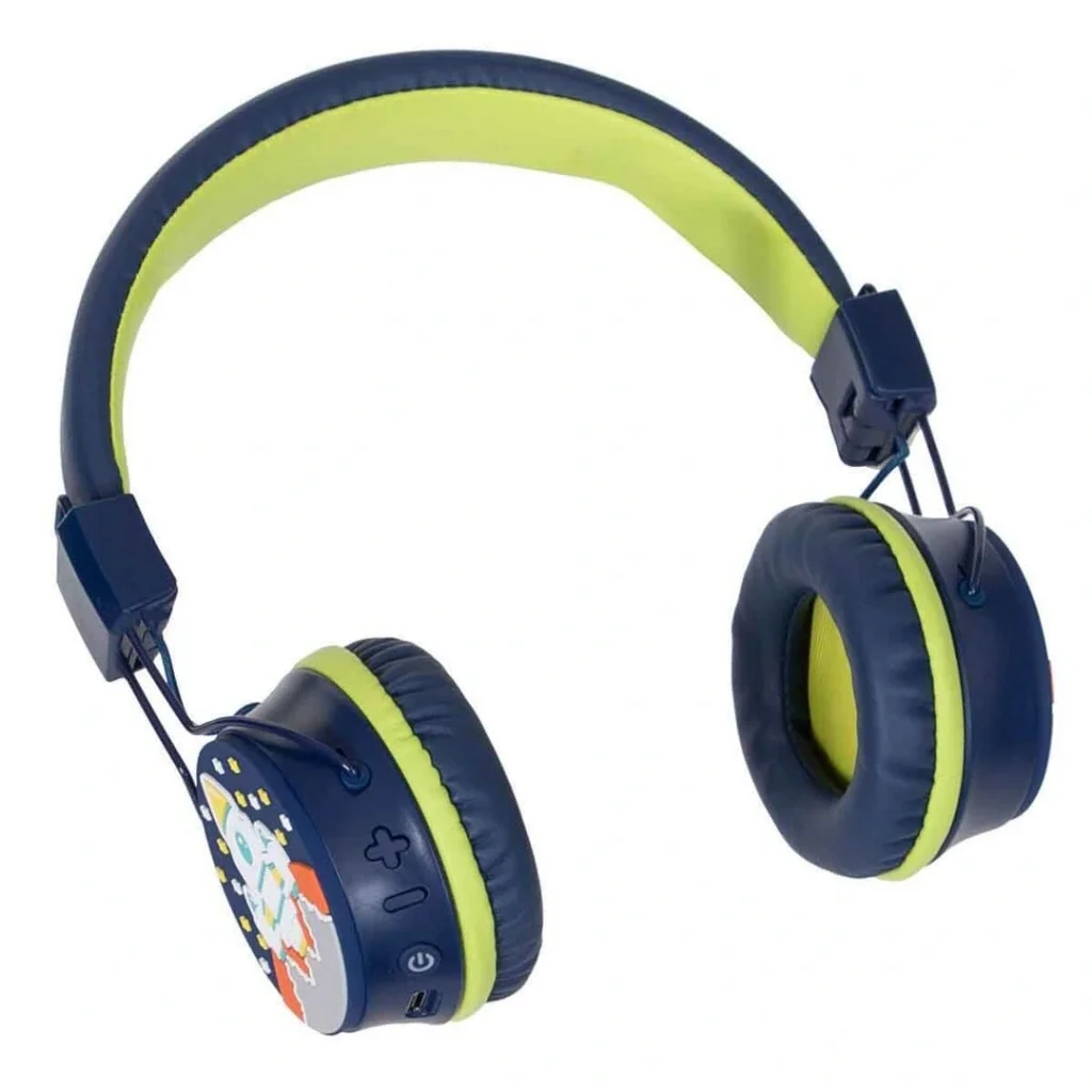 İthalat® Roket Desenli Bluetooth Kulak Üstü Kablosuz Kulaklık