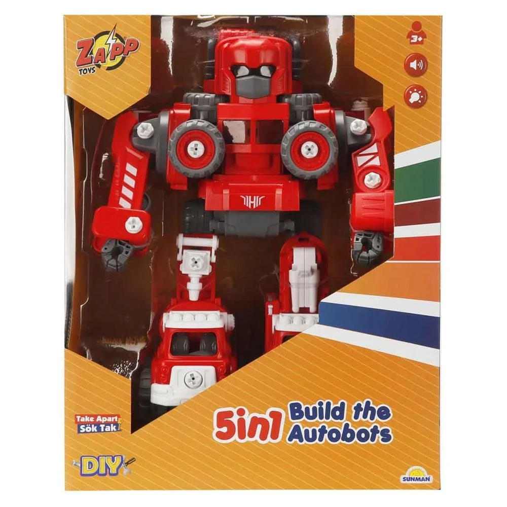İthalat® S00004549 ZAP SÖK TAK ROBOT 5İN1 SES IŞIK