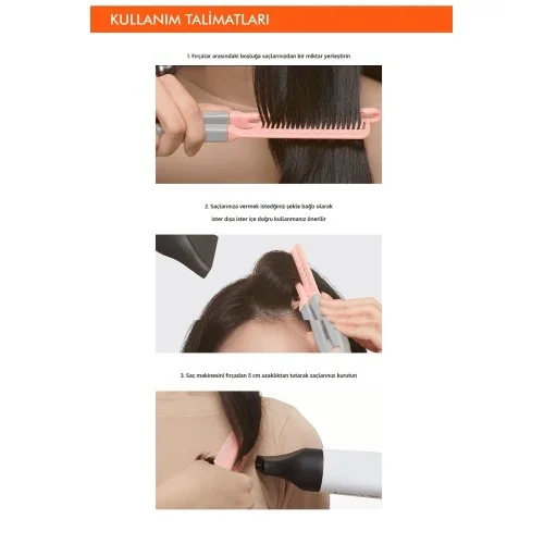 İthalat® Saçlara Hacim Veren Kolay Şekillendirme Fırçası