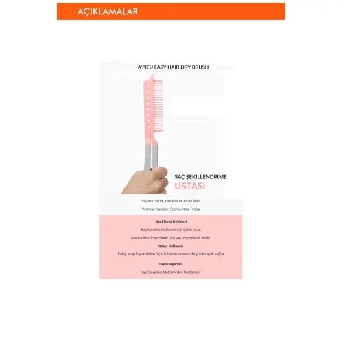 İthalat® Saçlara Hacim Veren Kolay Şekillendirme Fırçası