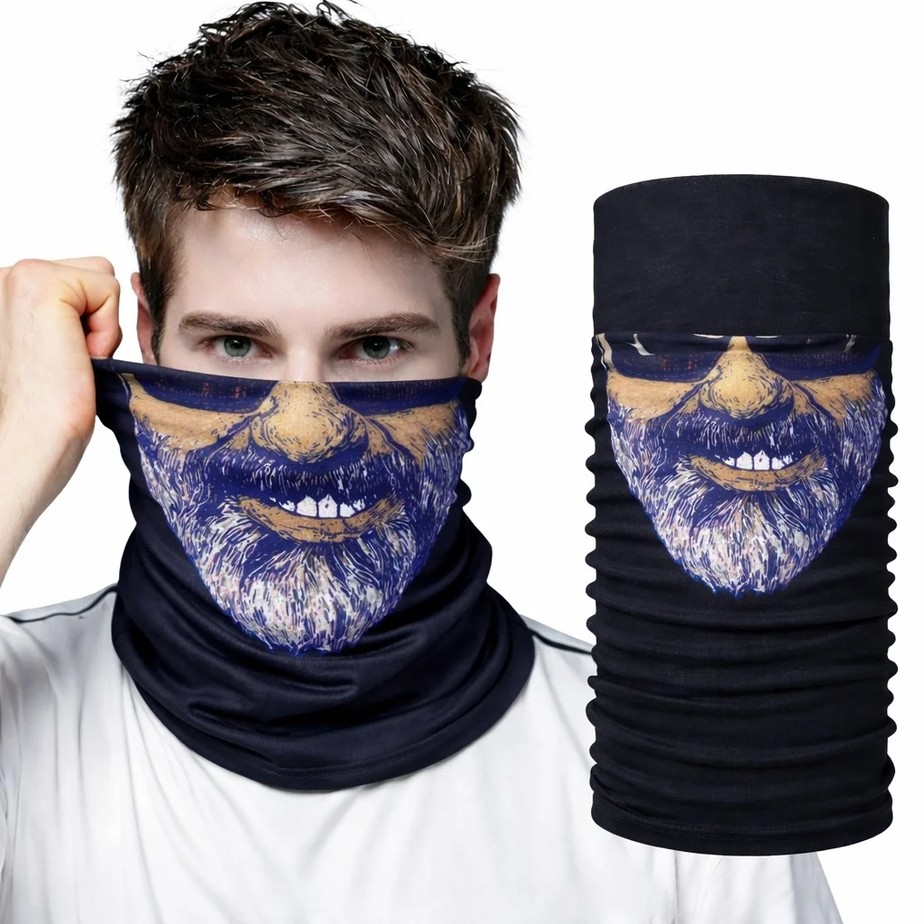 İthalat® Sakallı Yüz Desenli Baf Buff – Çok Amaçlı Boyunluk & Maske 1 No İthalat® Sakallı Yüz Desenli Baf Buff – Çok Amaçlı Boyunluk & Maske 1 No
