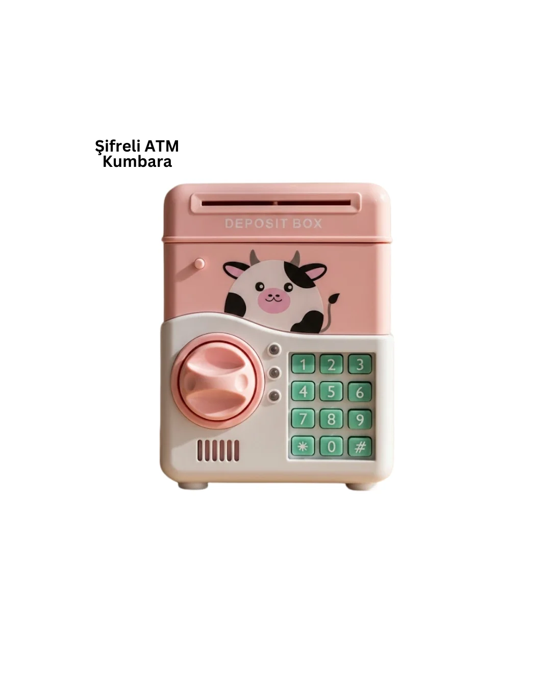 İthalat® SAM51 MÜZİKLİ IŞIKLI KUMBARA PEMBE