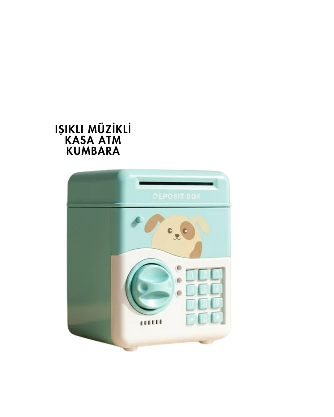 İthalat® SAM51 MÜZİKLİ IŞIKLI KUMBARA SU YEŞİLİ