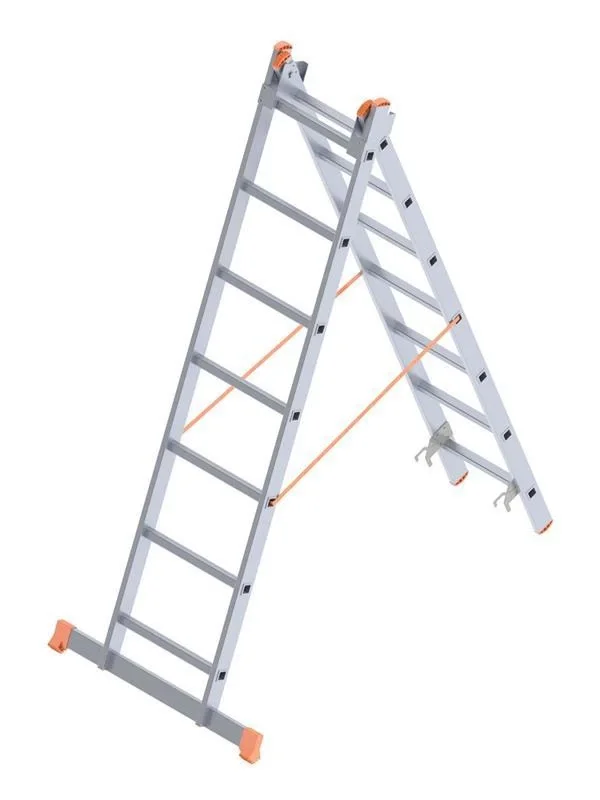 İthalat® Saraylı 2X7 A Tipi Sürgülü Merdiven 3,86 Metre