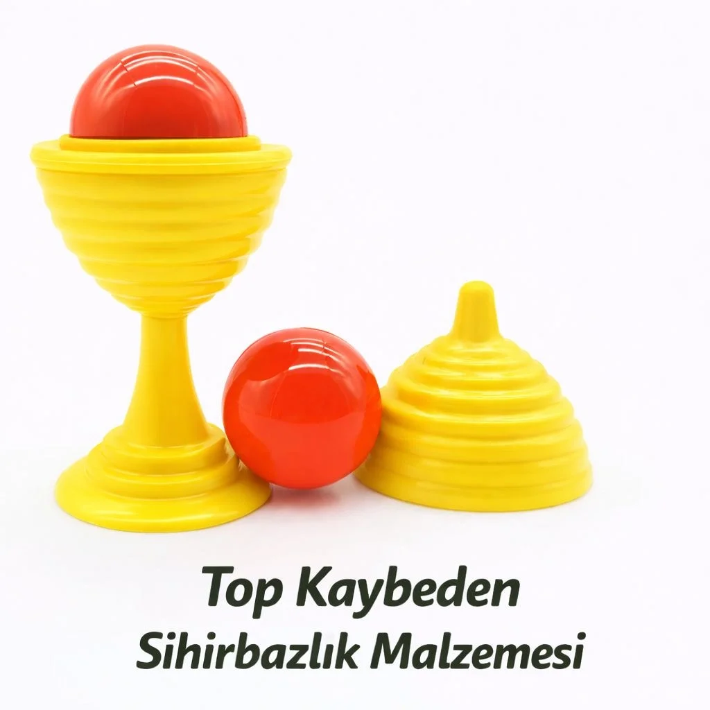 İthalat® Sarı Renk Sihirli Kupa Top Kaybetme Oyunu 7 cm