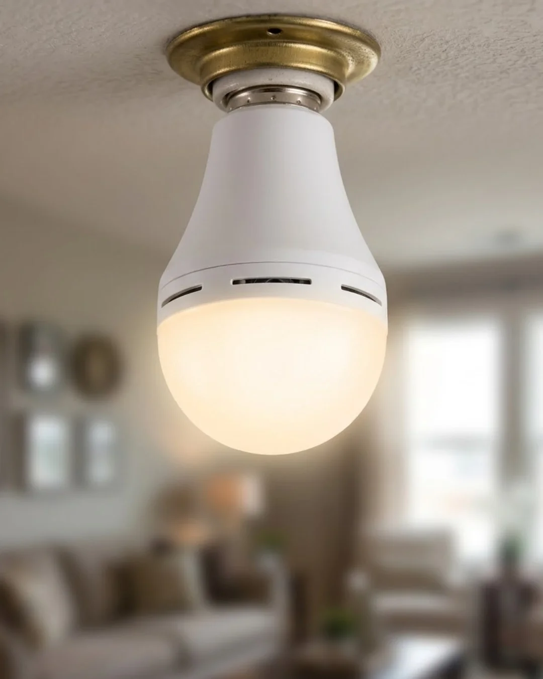 İthalat® Şarjlı LED Ampul 6500K Soğuk Beyaz E27 Duy Enerji Tasarruflu