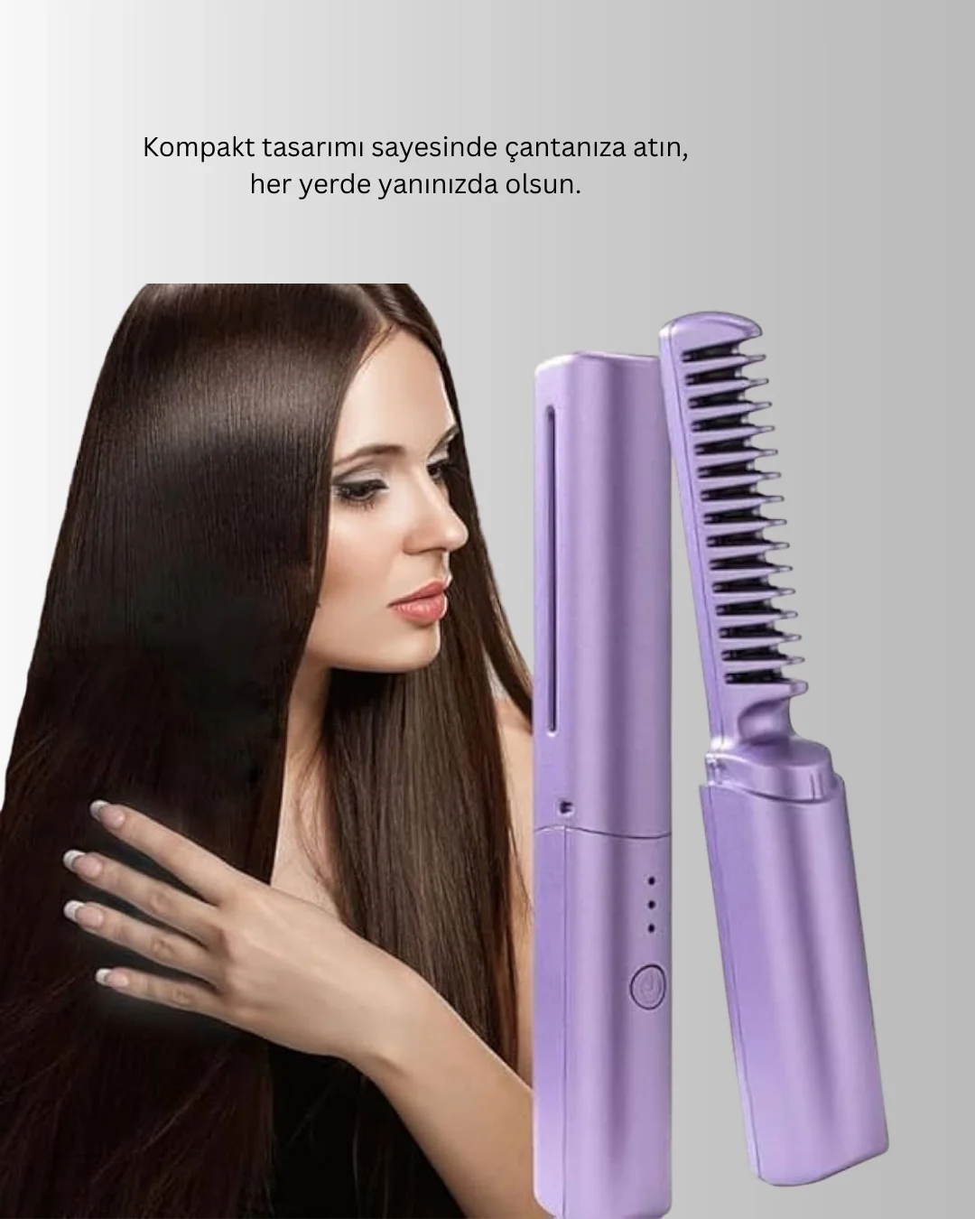 İthalat® Şarjlı Saç Düzleştirici Tarak Fiyatı, Yorumları ve Özellikleri