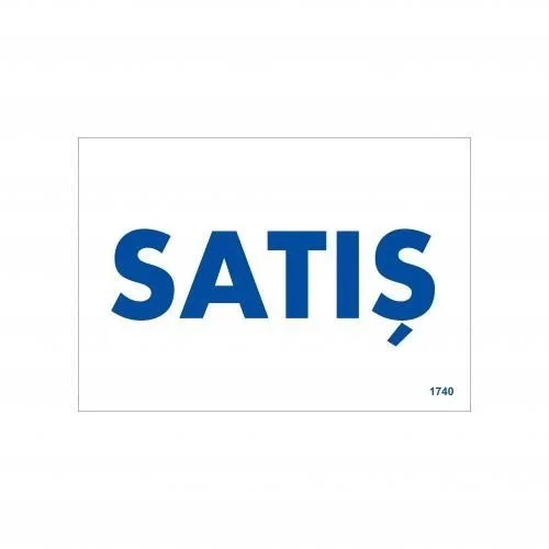 İthalat® Satış Uyarı Levhası 17,5x25 KOD:1740