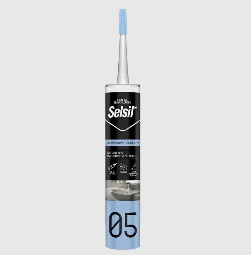 İthalat® Selsil 05 Mutfak Duşakabin Silikonu Beyaz 280 ml