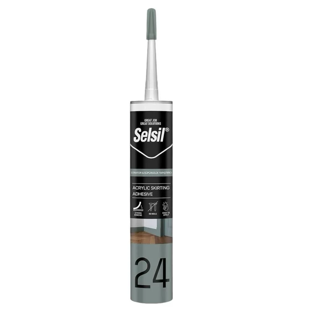 İthalat® Selsil 24 Strafor Süpürgelik Yapıştırıcı 500 gr